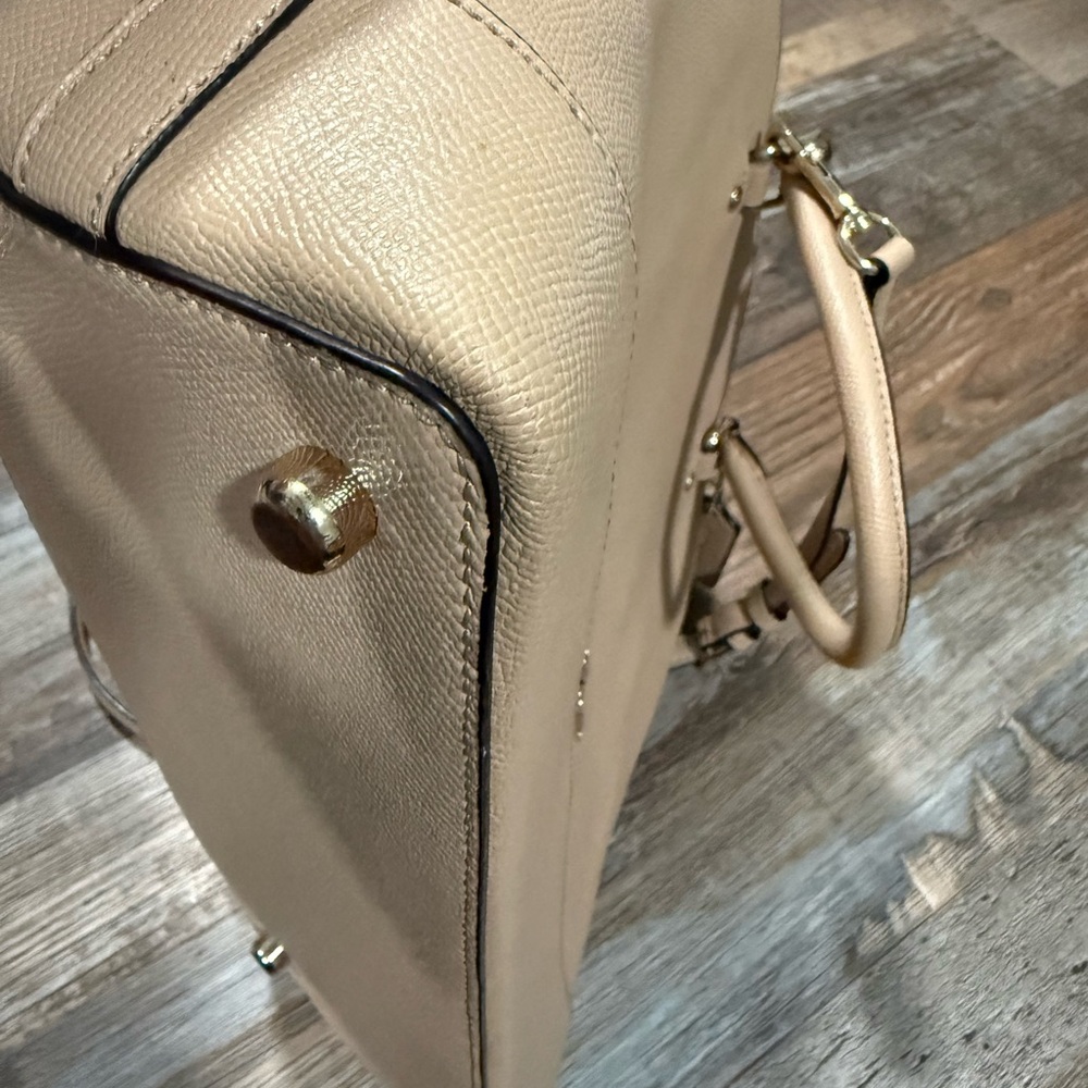 Coach Sierra Pebble Leather Tan Large Satchel - Picture 10 of 16